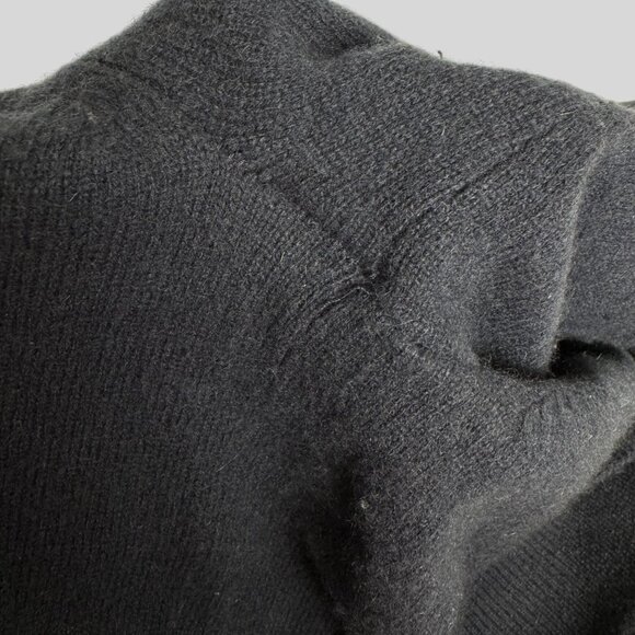 Nordstrom 100% Cashmere Navy Blue V Neck Lightweight Sweater Men's Large Preppy - Picture 6 of 12